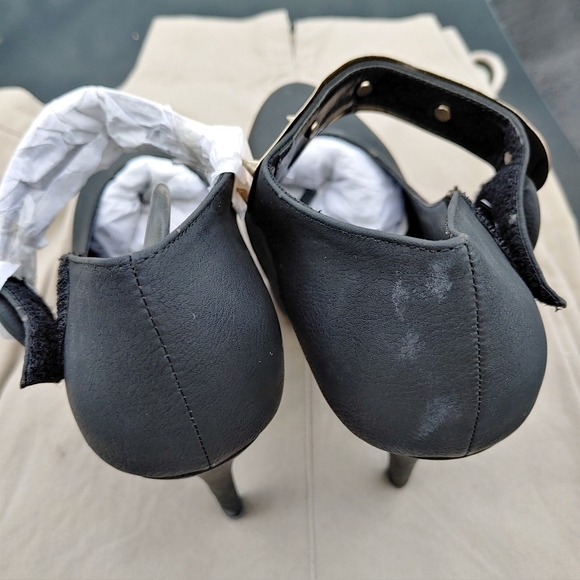 NEW BLACK HIGH HEELS SIZE 6.5 - Picture 5 of 7